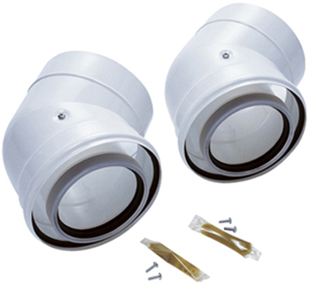 FLUE 100/150 45DEG ELBOW KIT