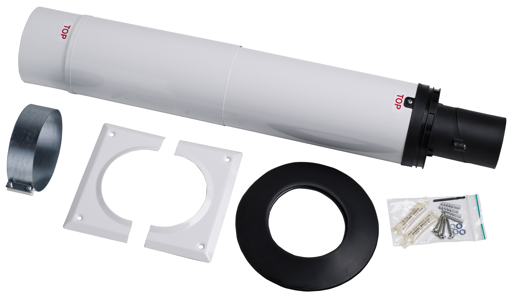 FLUE 80/125MM TELESCOPIC KIT