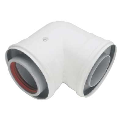 FLUE ELBOW 80/125 90DEG