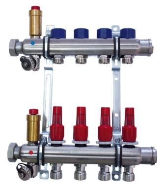 STAINLESS STEEL MANIFOLD 6 WAY