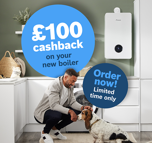 £100 cashback sticker