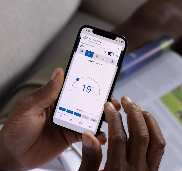 phone showing the bosch homecom easy app