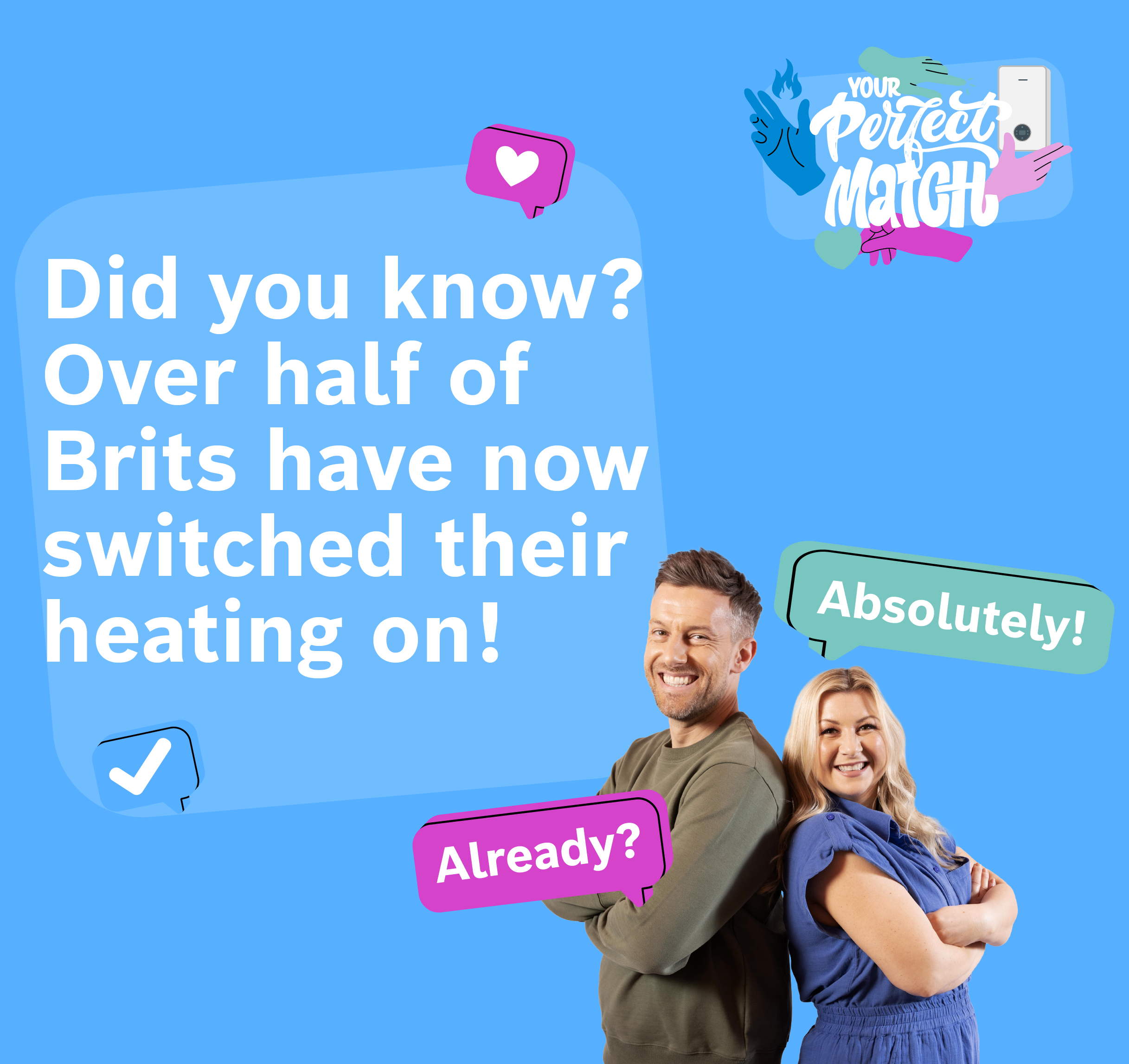 Did you know over half of brits have now switched their heating on
