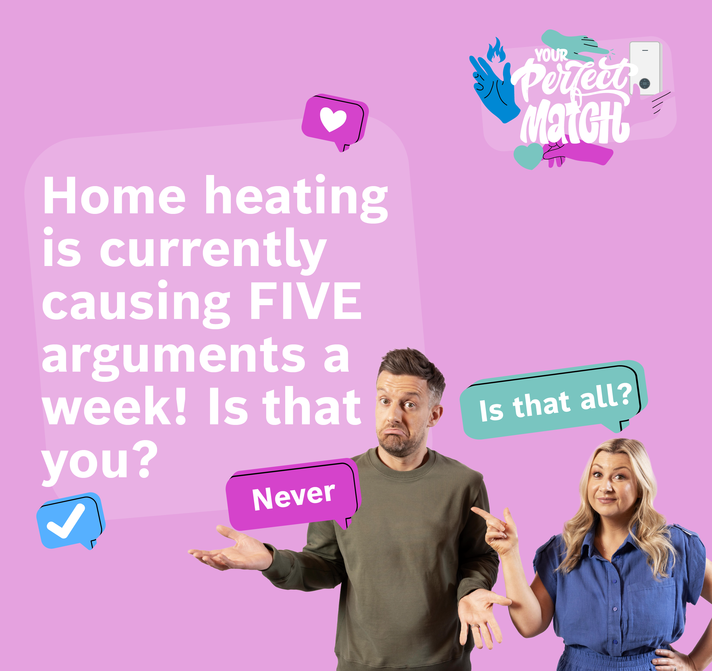 Home heating is currently causing five arguments a week! Is that you?