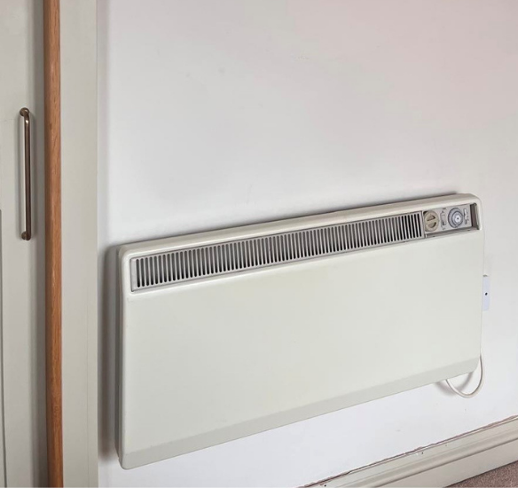 old radiator on the wall