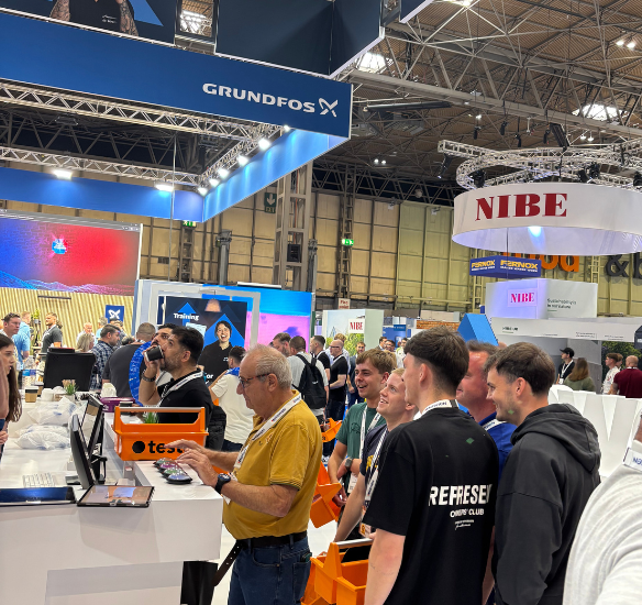 People visiting the stand at InstallerSHOW