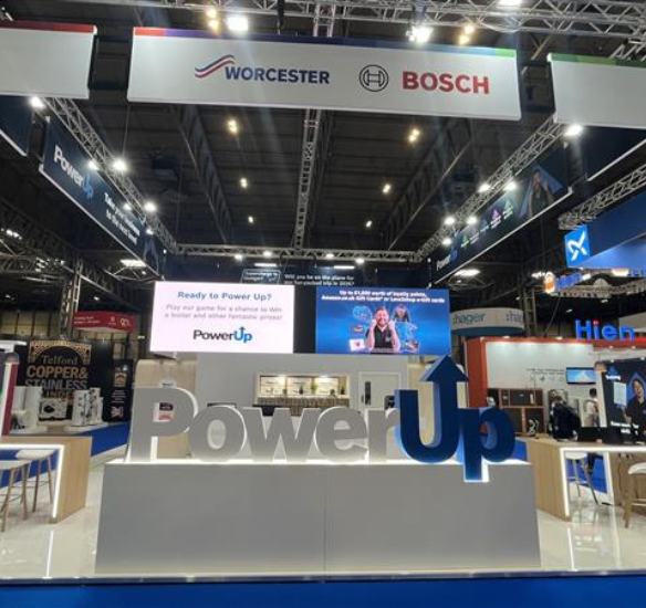 Worcester Bosch PowerUp stand at the InstallerSHOW