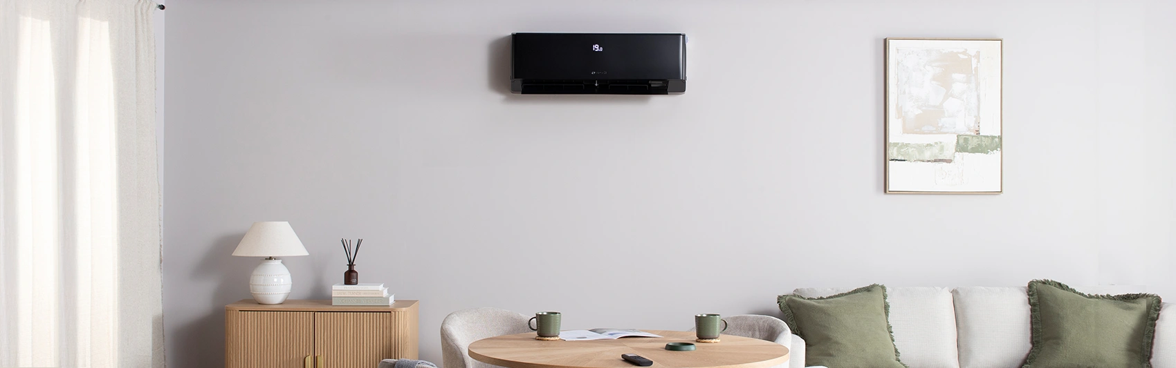 bosch air conditioning unit on wall