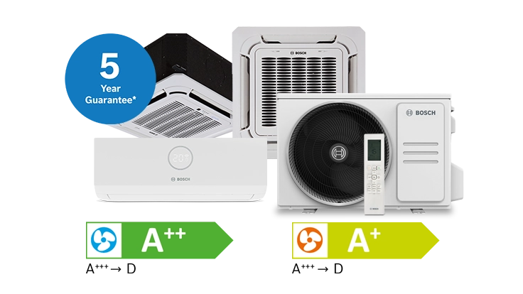 Bosch air conditioning unit 5 year guarantee