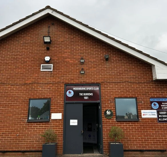 An outside picture of the Woodbourne sports club where the roadshow took place