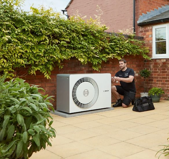 Installer with heat pump