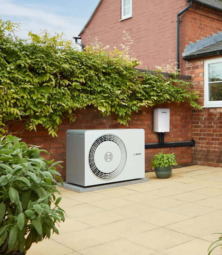 Heat Pump in a Garden