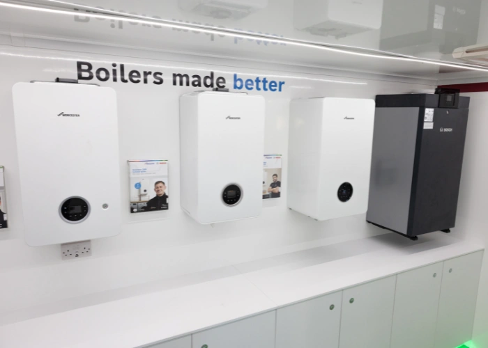Boilers in demo van