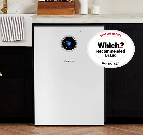 Greenstar 8000 F floor standing boiler with Which? Recommended Brand sticker
