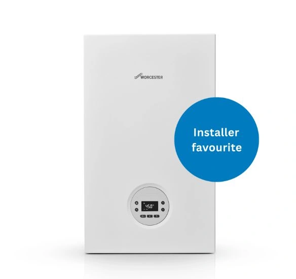 Greenstar 1000 boiler with sticker saying 'Installer favourite'