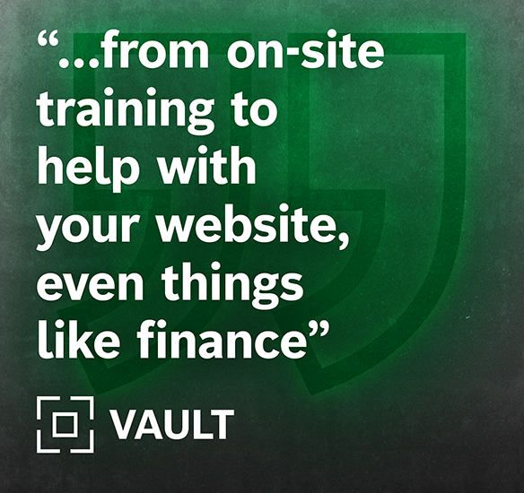 “From on-site training to help with your website, even things like finance”