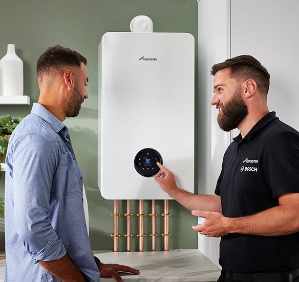 Installer with homeowner