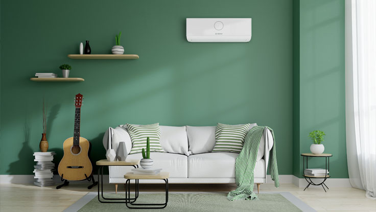 air conditioning unit in living room