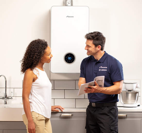 Gas boiler replacement Worcester Bosch