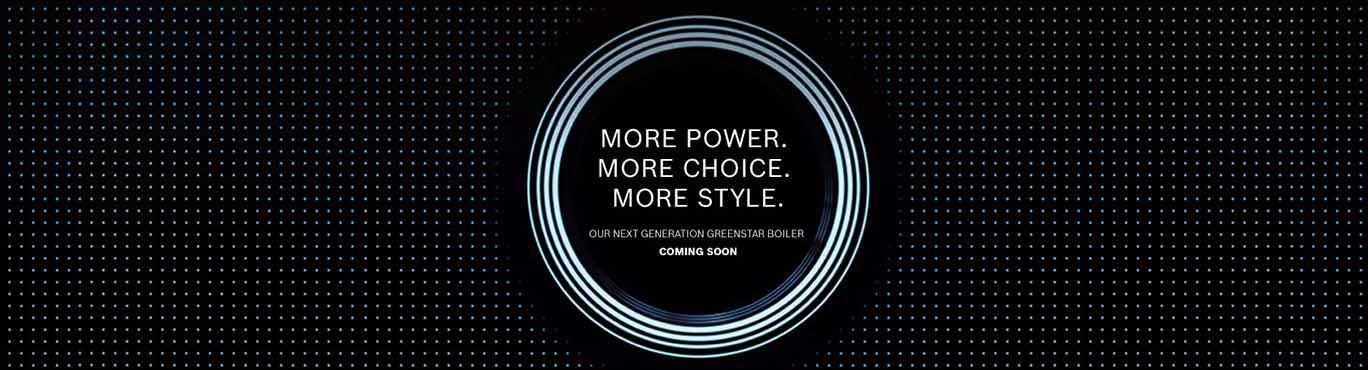 Dark image with white circle that reads "More Power. More Choice. More Style."