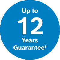 Up to 12 years guarantee roundel