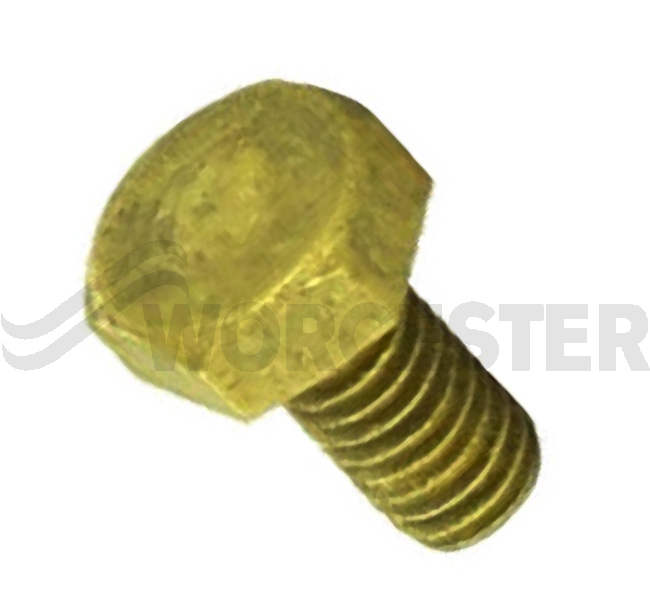 Screw m4 x 8 hex hd brass