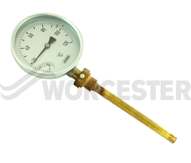 Thermometer D100, G1/2, 0-120?C, 160mm