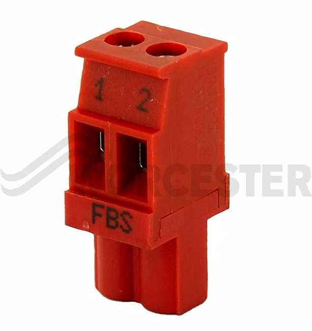 Connector 2-pole red FBS
