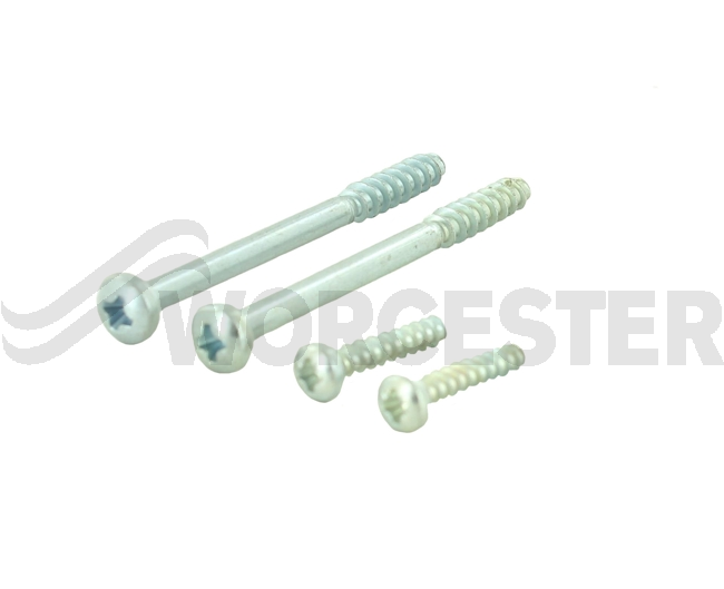 Screw set for housing cover/line cover