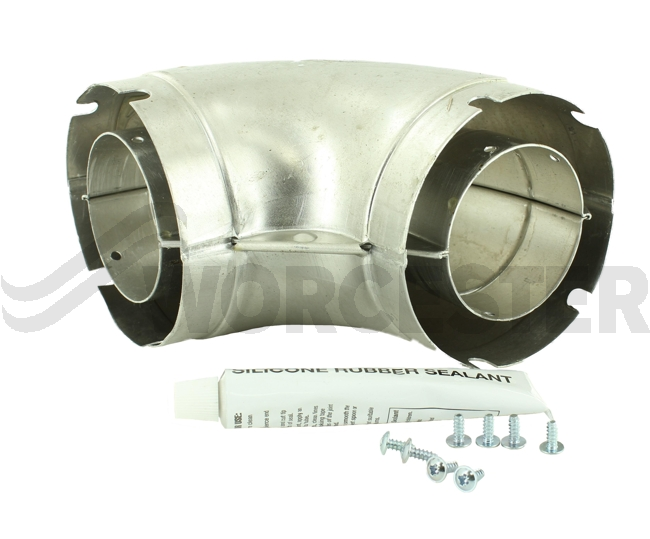 90 deg flue elbow-f106e90