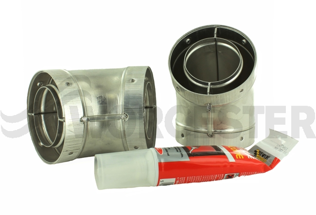 45 deg flue elbow (pair)-f106e45