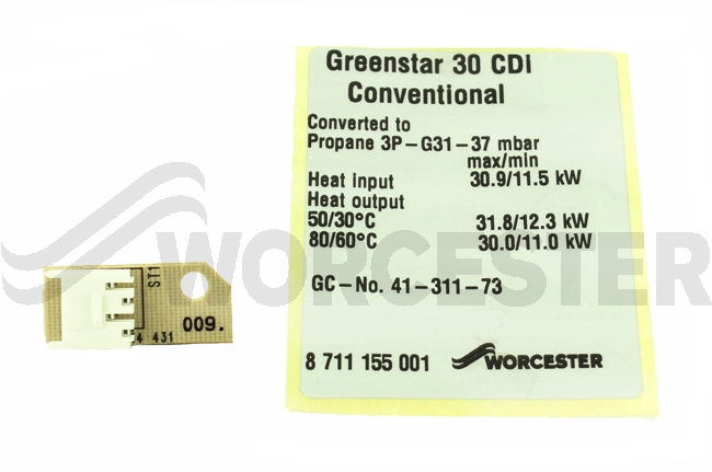 Gas conversion kit Nat Gas to LPG