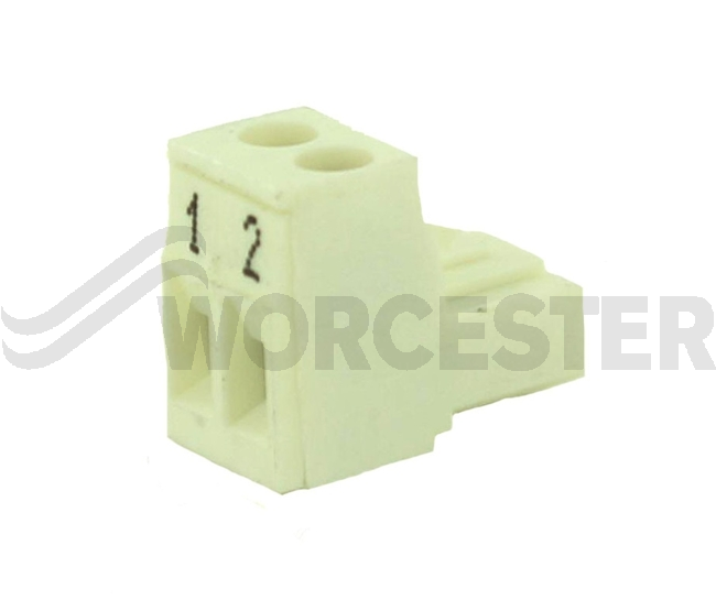 Connector 2-pole white