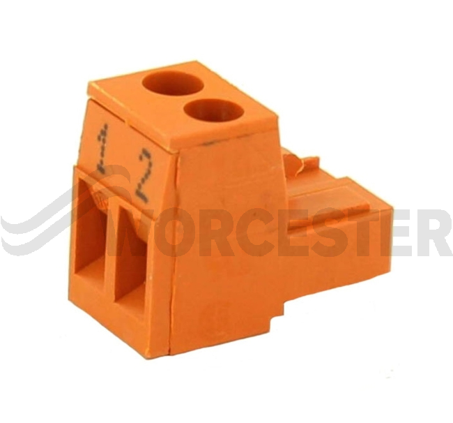 Connector 2-pole orange RC