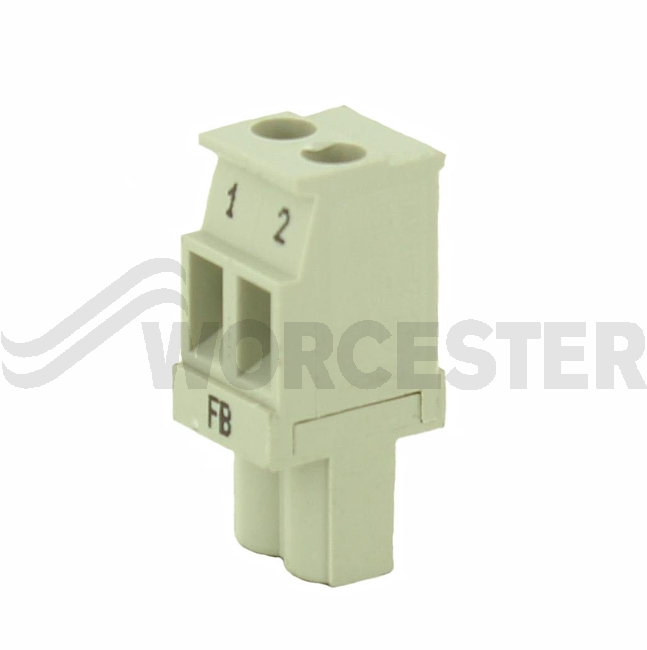 Connector 2-pole FB grey