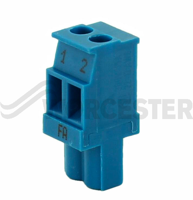 Connector 2-pole FA blue