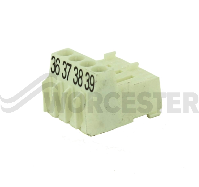 Connector 4-pole white BRII