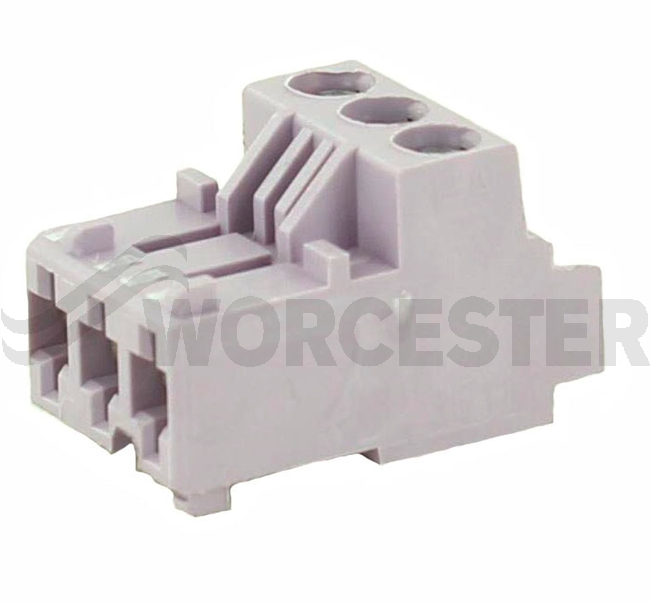 Connector 3-pole PZ violett