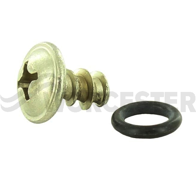 Screw steel pan head with collar (10x)