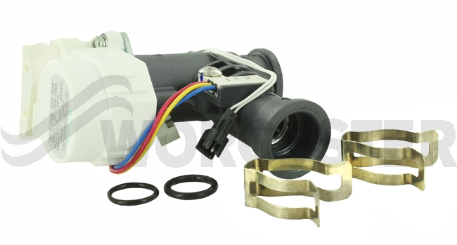 Water valve with engine