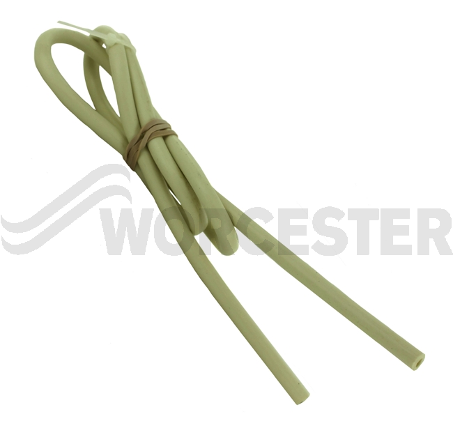 beige silicone tubing 1m long