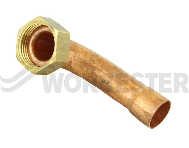 Flow/return elbow 22mm