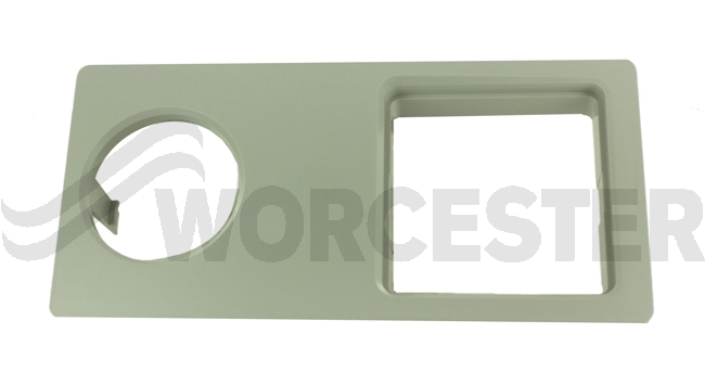 Facia inset plate pressure gauge