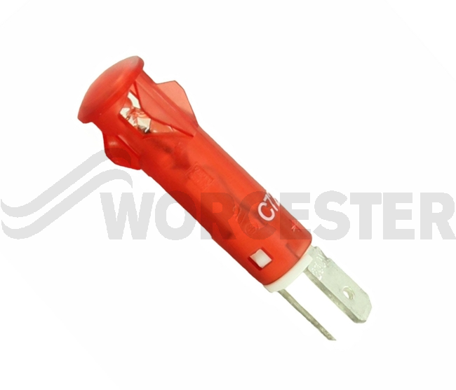 Neon indicator red