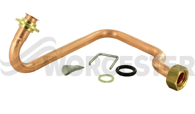 DHW inlet pipe