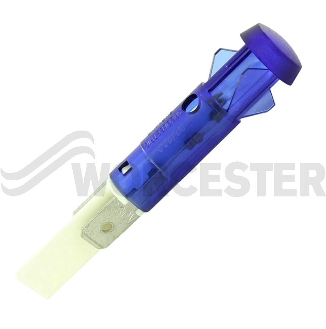 Lamp neon blue