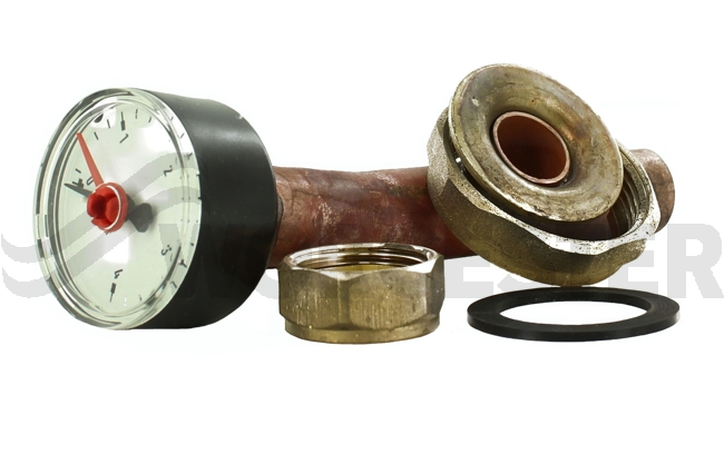Press gauge/drain assy