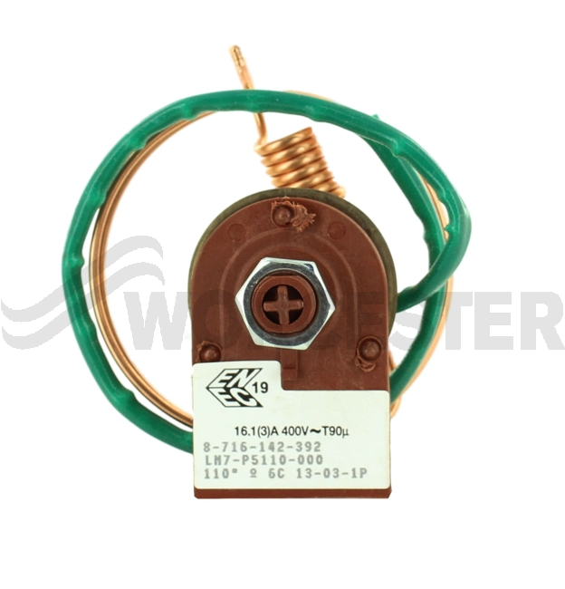 Thermostat manual reset 900mm capillary