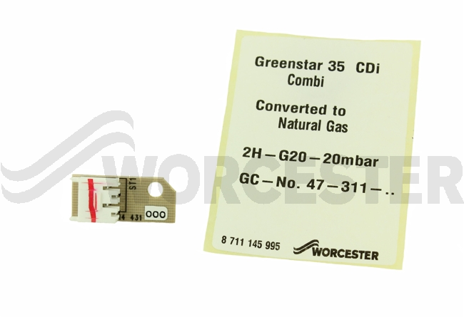 Gas conversion kit LPG to NG