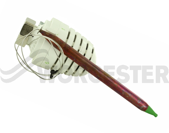 thermostatic head with contact sensor